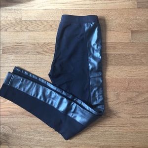 Black Faux Leather Leggings